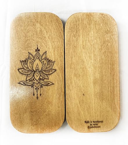 Jetisy Sadhu Board - Nail Board for Feet, Handmade with Birch Plywood & Galvanized Nails, Brown