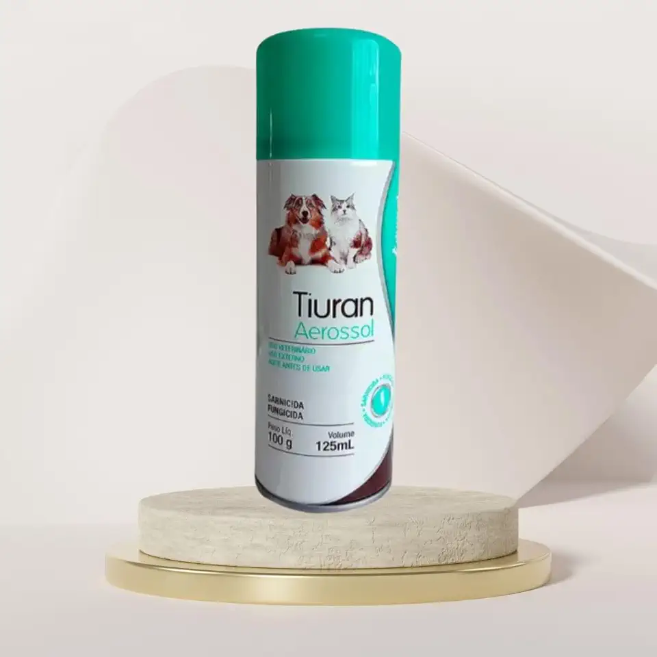 Sarnicida e Fungicida Spray Aerossol 125ml para Cães e Gatos Tiuran Duprat