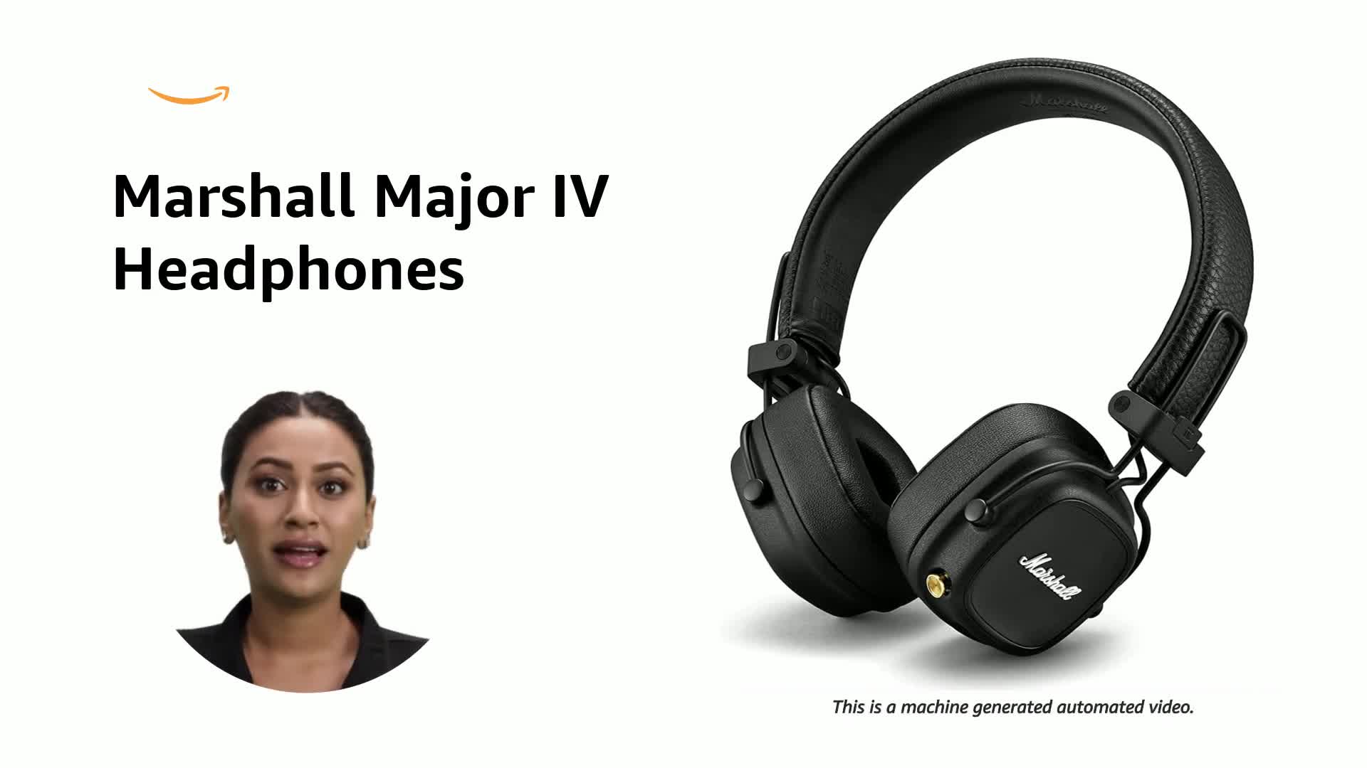 Refurbished) Marshall Major IV Foldable Bluetooth Headphones