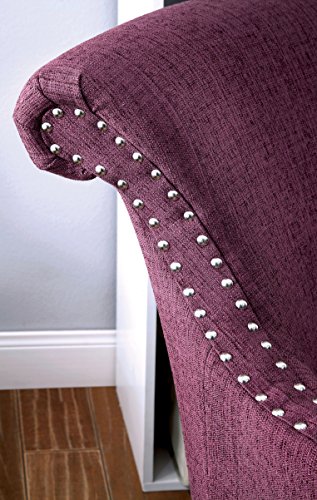 Sillón Plegable Tela Textil Violeta miniatura 2