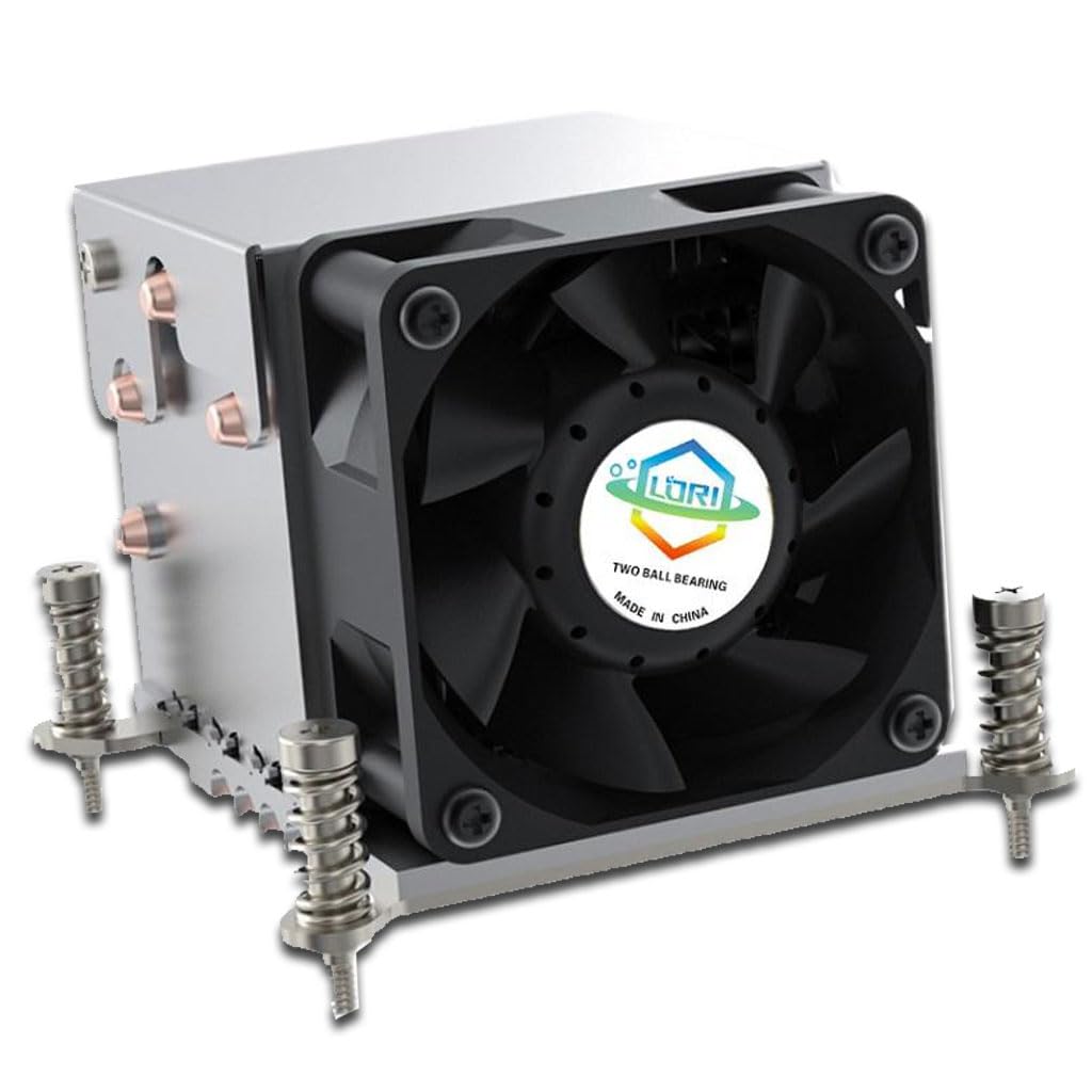 VERGEENO by Lori LGA 1700-2U-A2A - 2U - Square Type Narrow Active cooling fan (Supports LGA1700 13th and 14th Gen Sockets, TDP 150 Watt)