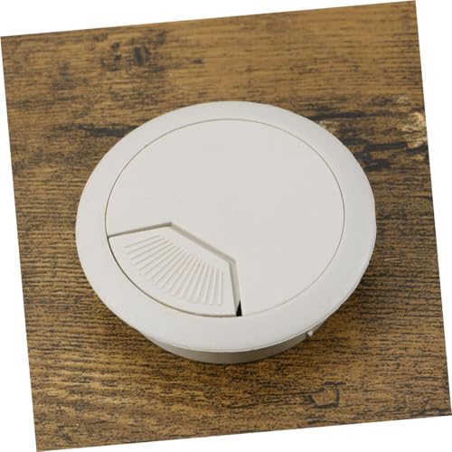 12pcs Tapa para Orificio de Cable Organizador Gris Blanco para Escritorio, Gestión de Cables para Oficina y Hogar miniatura 6