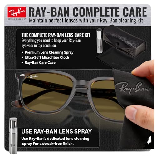 Image of Ray-Ban RB4362 Square Shaped Sunglasses for Men & Women with Official RAYBAN Eyewear Kit