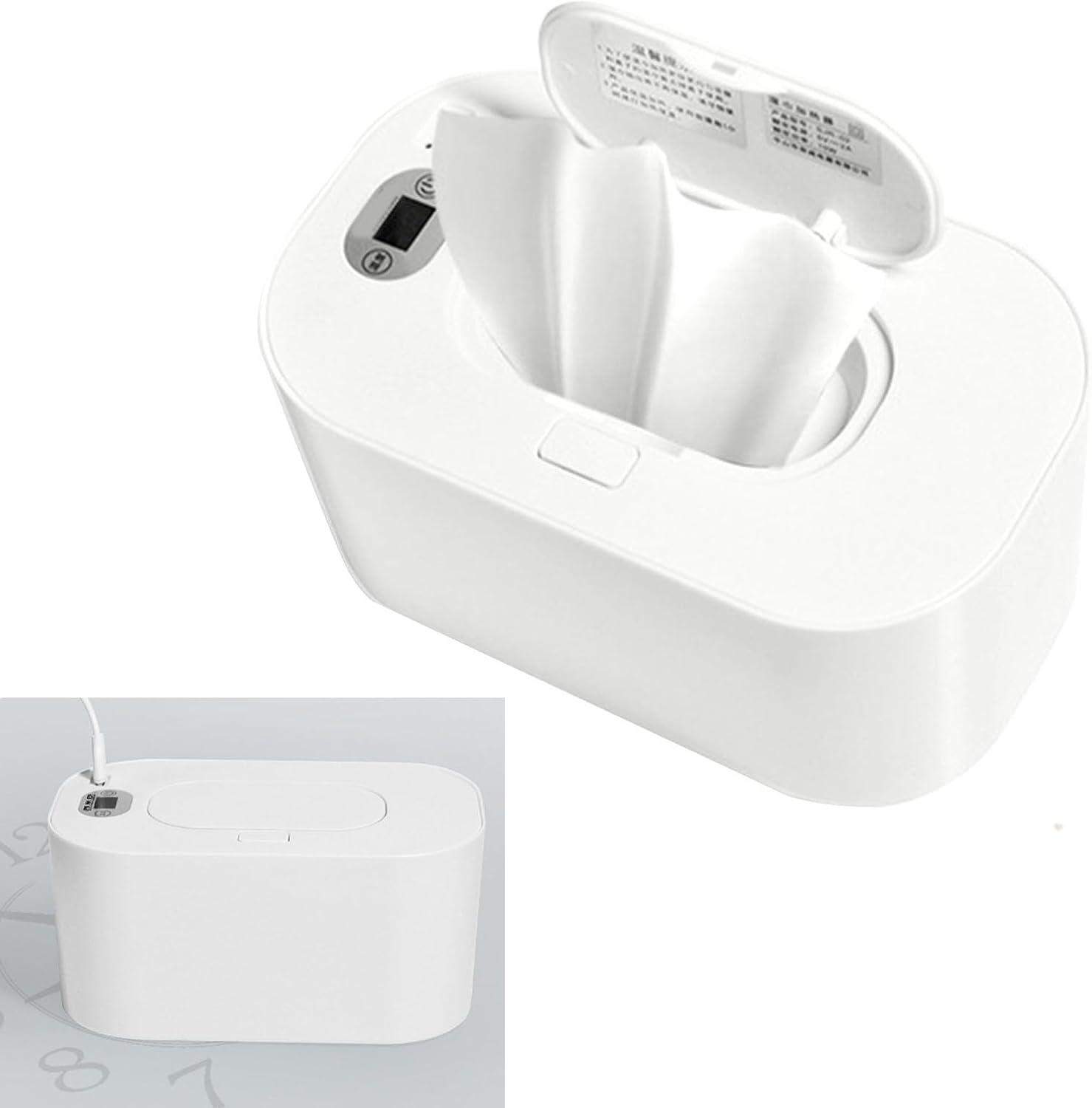 Fdit Wet Wipes Dispenser Heater, Impact Top Heating Wipe Warmer for Home (#1)