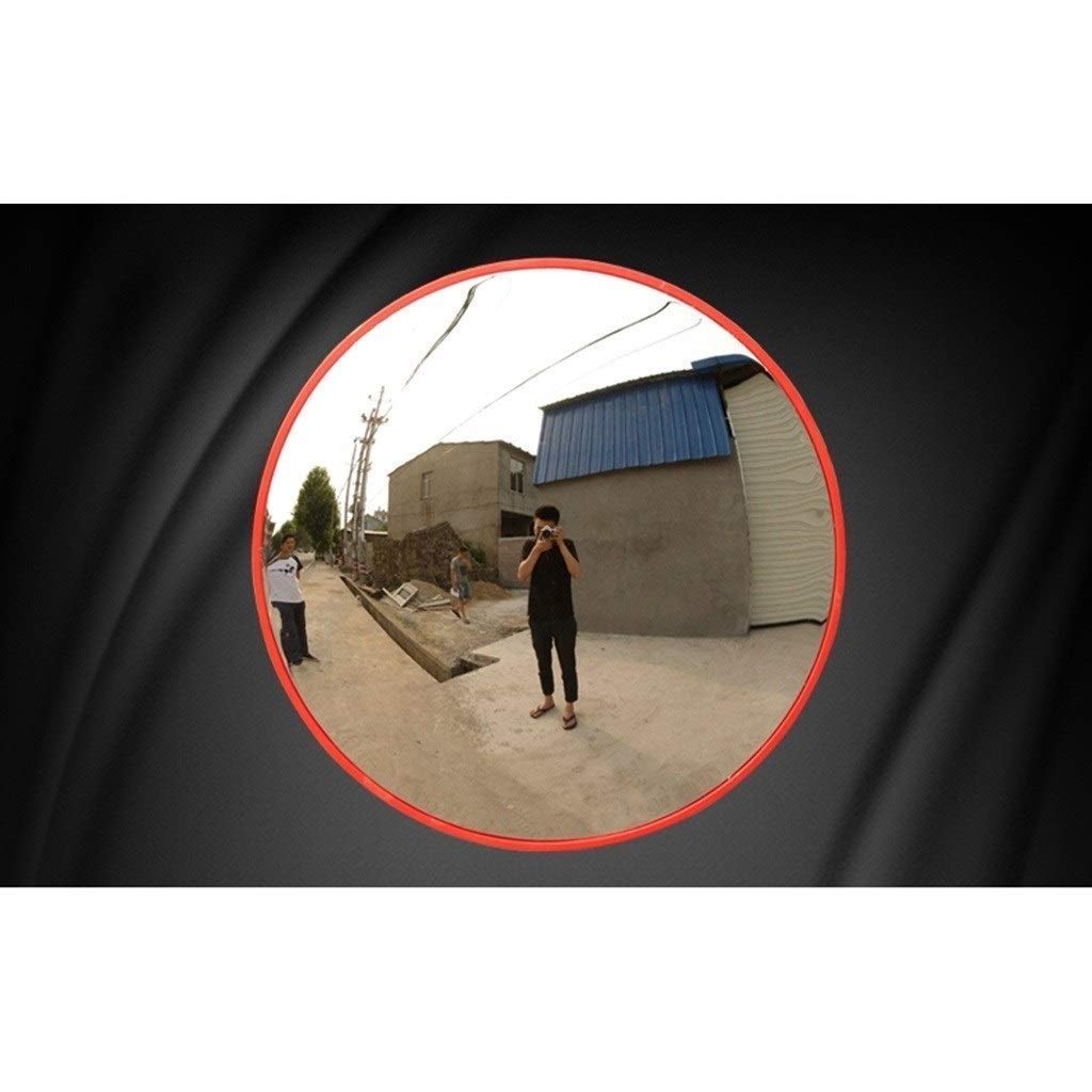 Espejo Convexo de Seguridad en el sótano, Espejo irrompible irrompible, sin distorsiones, Redondo de plástico, diámetro de Lente Gran Angular: 30-80 CM (tamaño: 80 CM)