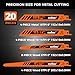 HORUSDY 20-Piece Reciprocating Saw Blades Set, 6 & 8 Inch Wood and Metal Cutting Blades with Storage Box, Multi-Size for Pruning, Wood, and Metal Cutting Tools