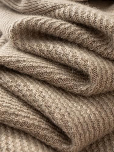 Men Thicken Warm Business Casual V-Neck Single Breasted Solid Cashmere Sweatercoat2