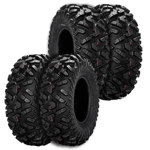 Set of 4 FORERUNNER 26X9-12 & 26X11-12 ATV Tires 6PR Tubeless UTV Tires All-terrain Tires