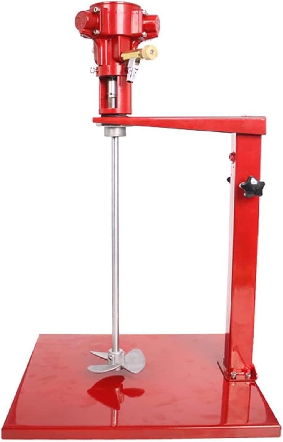 Pneumatic Paint Mixer, Stainless Steel Putty Concrete Mixer Machine, Paint Agitator Brush Barrel Tank Stirrer Painting Tool
