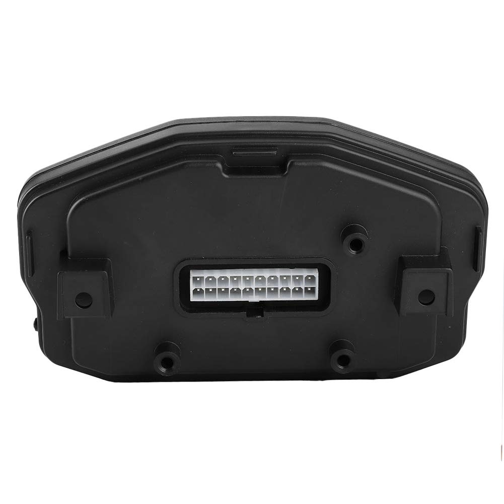 Tachimetro Digitale LCD LED Tachimetro ABS Contachilometri Calibro Contagiri per Moto Strumento Refitting Moto Adatto per Nero
