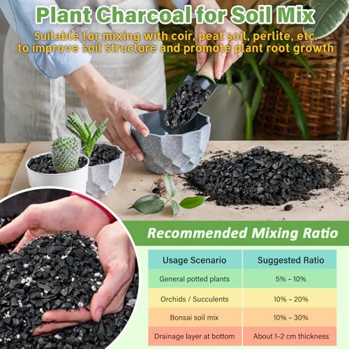 Image of Legigo 2 QT Horticultural Charcoal- Natural Biochar Soil Amendment