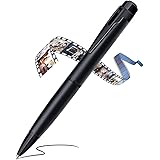 SRVR 小型カメラ ペン型カメラ ボールペン型 ビデオカメラ 防犯カメラ 長時間録画録音 静止画撮影 上書き録画機能搭載 61°広角 128GBメモリー対応 録画時ランプ非点灯 フル充電で90分連続使用 多機能録画ペン 防犯用 会議録音 会議記録 商談メモ 証拠保存簡単操作 スマホ転送 人間工学 スリム 軽量 32GB Micro SDカードが付属しており (マットブラック)