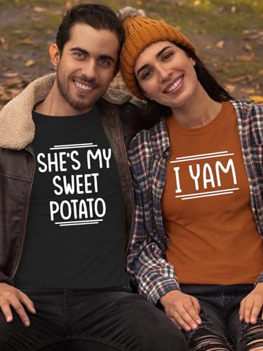 Couples Matching Shirts Thanksgiving Christmas Halloween Couples Tshirt for Husband and Wife4