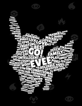 Eevee : Pokemon Notebook, Large College Ruled Notebook, (8. 5x11 Inches ) 120 Pages V. 15