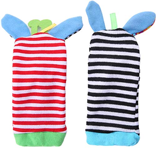 XCHAI Chocalho para bebês e localizador de pés para bebês, brinquedos para bebês de 0 a 12 meses. Ch