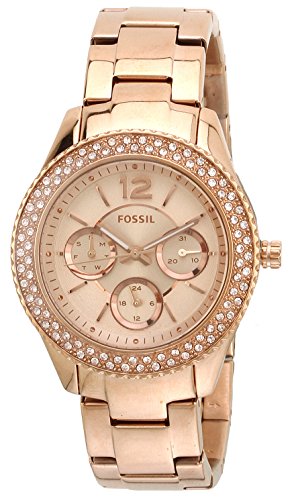 Image of Fossil Stella Analog Rose Dial Women's Watch - ES3590I