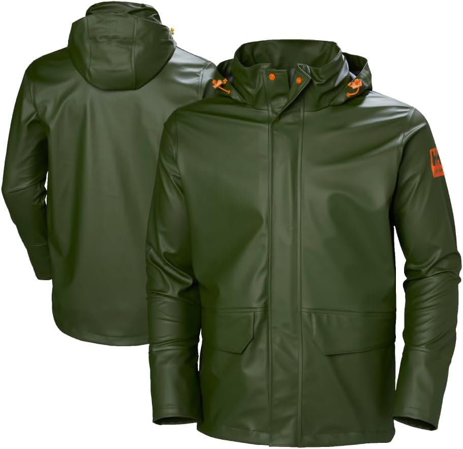 Gale Mens Rain Jackets - Waterproof Jacket for Men - Stretch Fabric Windbreaker - Packable Hood