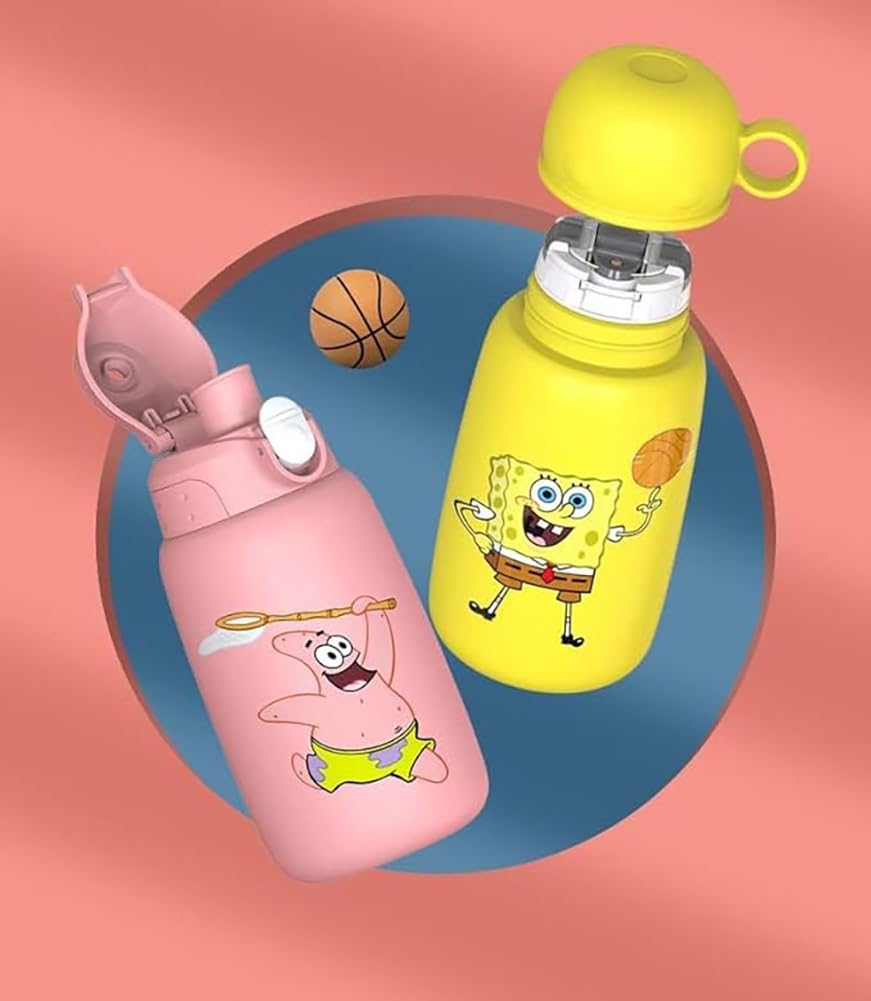 Amazon | Ester rabbit スポンジ・ボブ-ステンレスボトル 水筒 真空