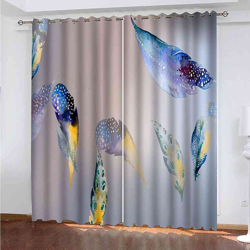 特注カーテン 2枚 スミノエ カーテン フラワーポット 遮光2級 100×135cm 1枚入り