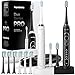 Aquasonic Duo Series PRO – Ultra-Whitening Electric Toothbrush Set – 5 Modes & Smart Timers – Premium Travel Cases & 10 Proflex Brush Heads – ADA Accepted Toothbrushes
