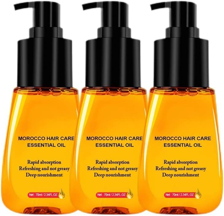 ShineStudio Anti-frizz Hair Serum, Anti frizz Hair Serum, Anti Frizz Serum for Dry Hair Curly Hair Damaged Hair, Shine Studio Morocco Silk Bright Hair Care (3pcs)