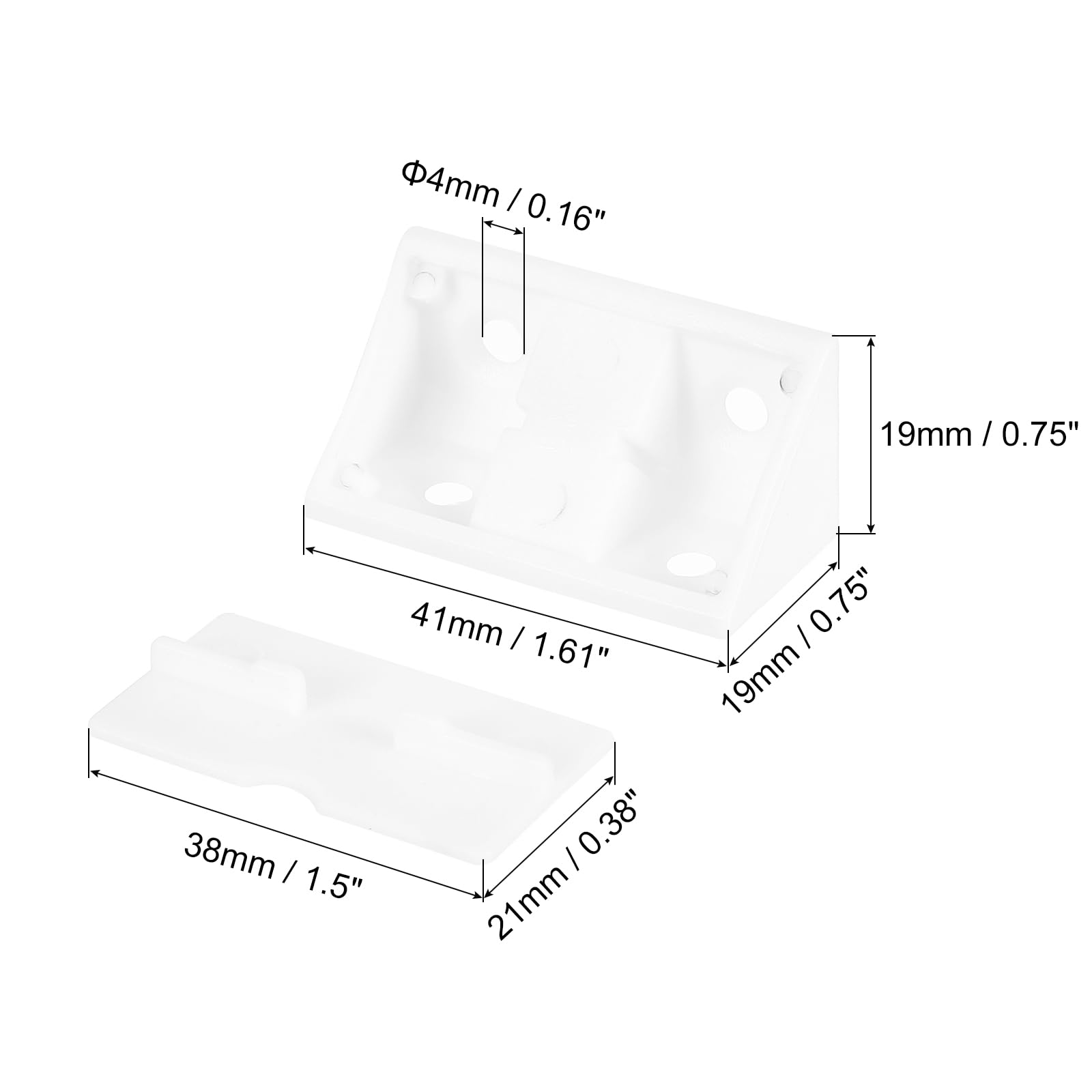 Hoekprofiel kunststof RVS look zelfklevend 30x30mm 260cm kopen? | Profielen