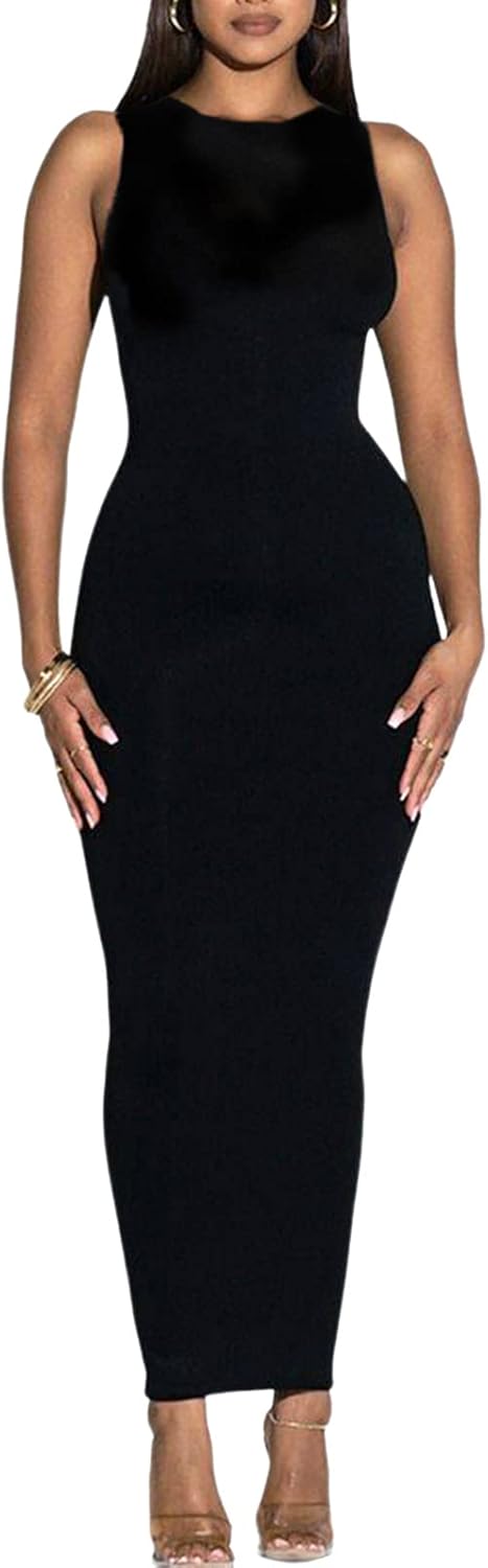 Women’s Summer Long Bodycon Dress – Casual Basic Club Party Sleeveless Tank Sheath Dresses Women’s Summer Long Bodycon Dress – Casual Basic Club Party Sleeveless Tank Sheath Dresses