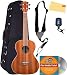 Kala KA-TE Mahogany Tenor Acoustic-Electric Ukulele Bundle with Hard Case, Tuner, Strap, Fender Play, Austin Bazaar Instructional DVD, and Polishing Cloth