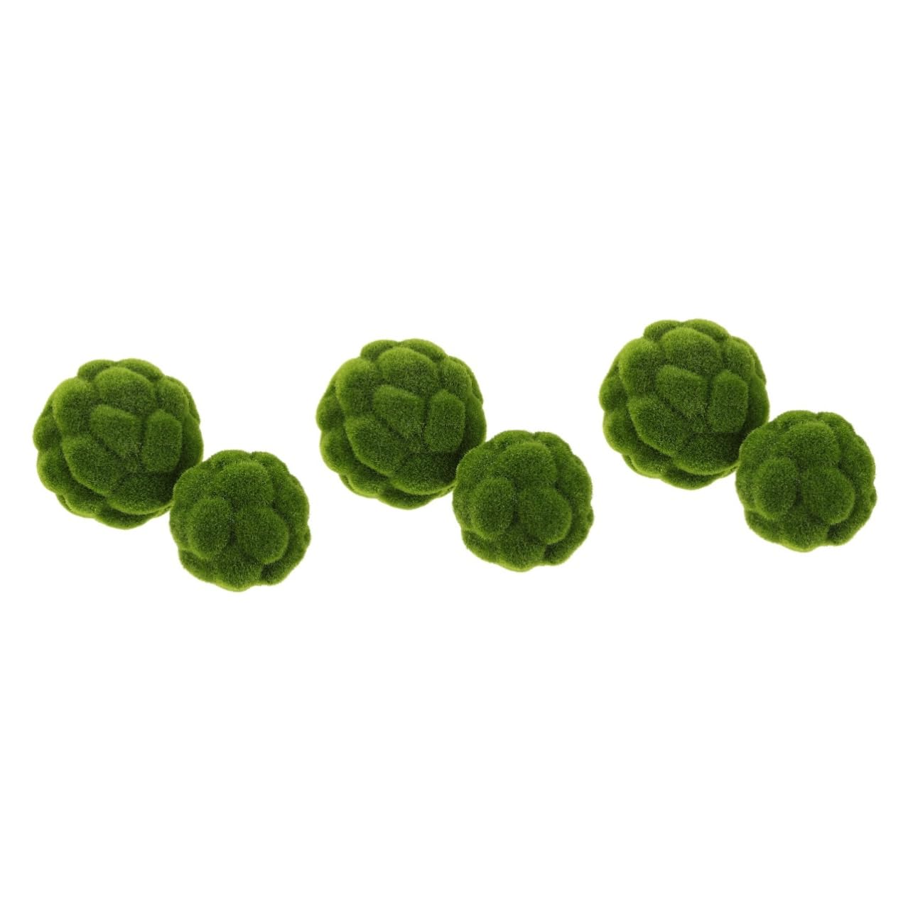 Ciieeo 6 Piezas Bola De Musgo Simulada Bolas De Musgo Simuladas Betta as Decorativas De Esferas Decoración del Cuenco as Cubiertas De as De Topiario El Plastico