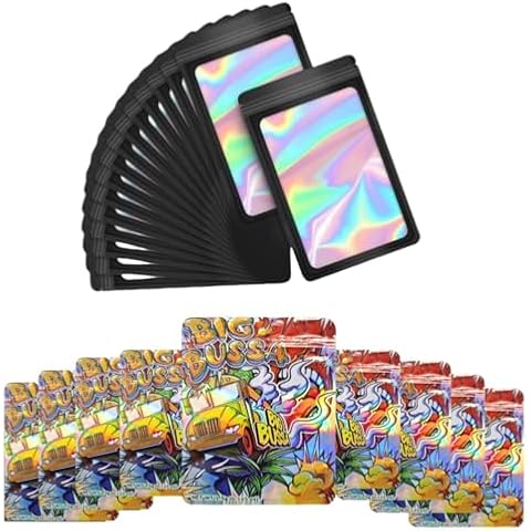 FUNTECH 100 Bags, Party Gift 3.5g Bag, Packs Birthday Party Supplies for Adults, Theme Candy Bag, Treat Bags, Cookie Bag, Candy Bag, Gummy Bags (pink) Cover