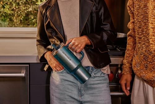 Image of STANLEY Quencher ProTour Flip Straw Tumbler with Leakproof Lid 40 oz| Built-in Straw & Handle | Cupholder Compatible for Travel | insulated Stainless Steel Cup | BPA-Free | Ponderosa Shimmer