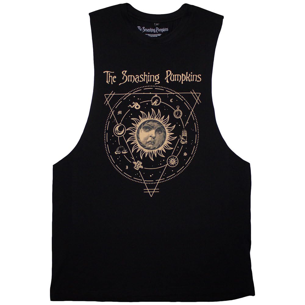 Rock Off officially licensed products The Smashing Pumpkins Celestial Sun Vest Top M Black