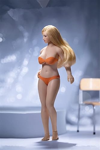 Miniatura 2 de Figura de acción a escala 1/12, TBLeague T01 T02 T03 T04 T05 cuerpo flexible súper sin costuras de 6 pulgadas, cuerpo de silicona completo realista