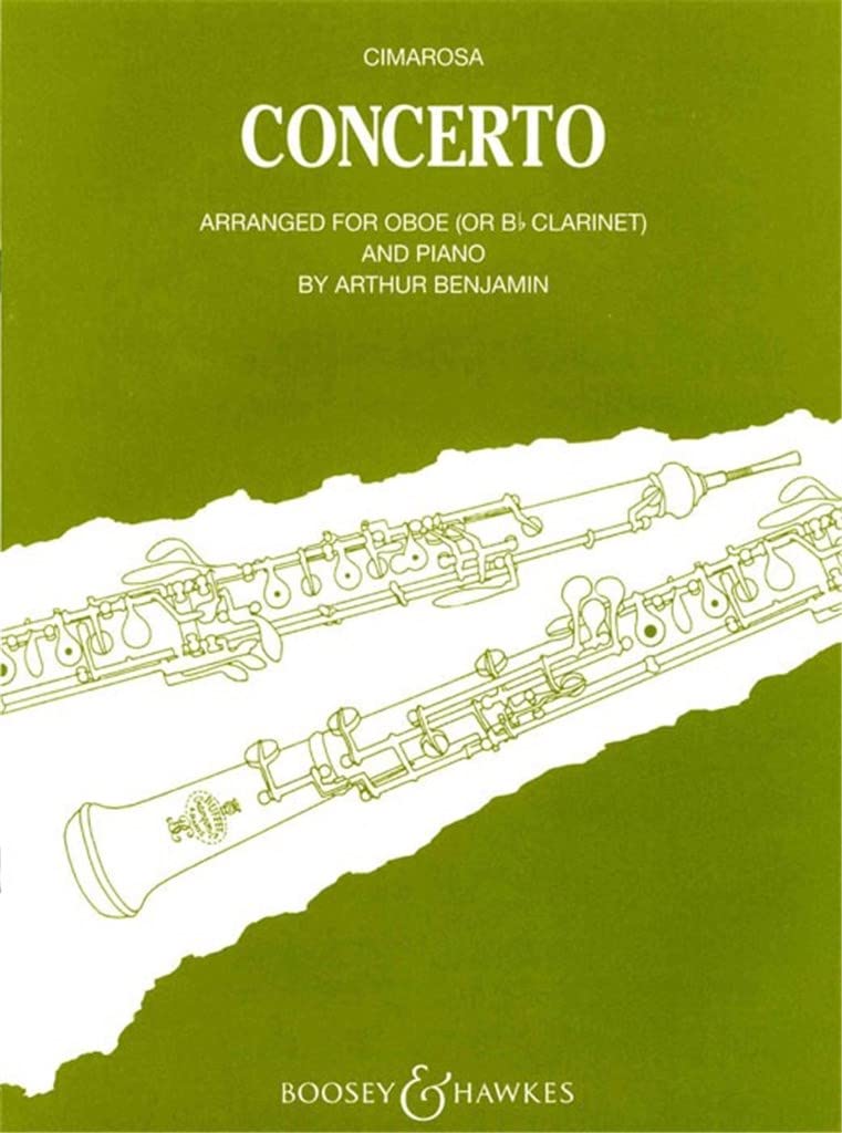 CIMAROSA D. - Concierto en Do menor para Oboe (Clarinete) y Piano (Benjamin)      Sheet music – January 1, 1942