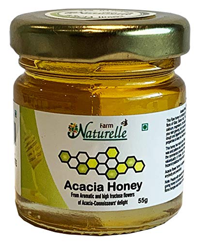 Farm Naturelle-100% Pure Raw Natural Unprocessed Jamun Flower Honey-250 GMS with Powder Pack