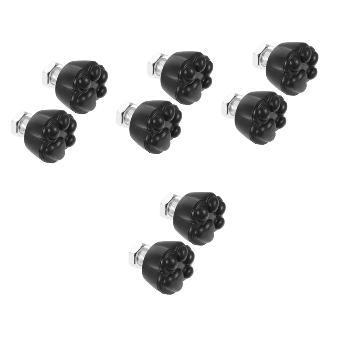 ibasenice De Patins Remplaçables Glace Plaquettes De Frein Patinage Doigt De Pied Professionnel Freins pour Patins À roulettes Caoutchouc Black