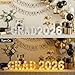 OLANRUN 2026 Graduation Decorations - 8 Pcs LED Marquee Light Up Letters GRAD 2026 for Table & Wall, Class of 2026 Graduation Party Decor Supplies for Kindergarten Preschool High School College, 6.2in
