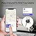Tracker Tag, Smart Tag Works with Find My App (iOS 14.6 Above), Keys Finder and Item Locator for Luggage, Backpack, Suitcases and More, Replaceable Battery, IP67 Waterproof Tracking Tags-5 Pack(Black)