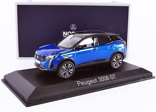 Miniatura 5 de Norev NV473919 143 Peugeot 3008 GT Black Pack 2021 - Modelo coleccionable azul Vertigo, Multi
