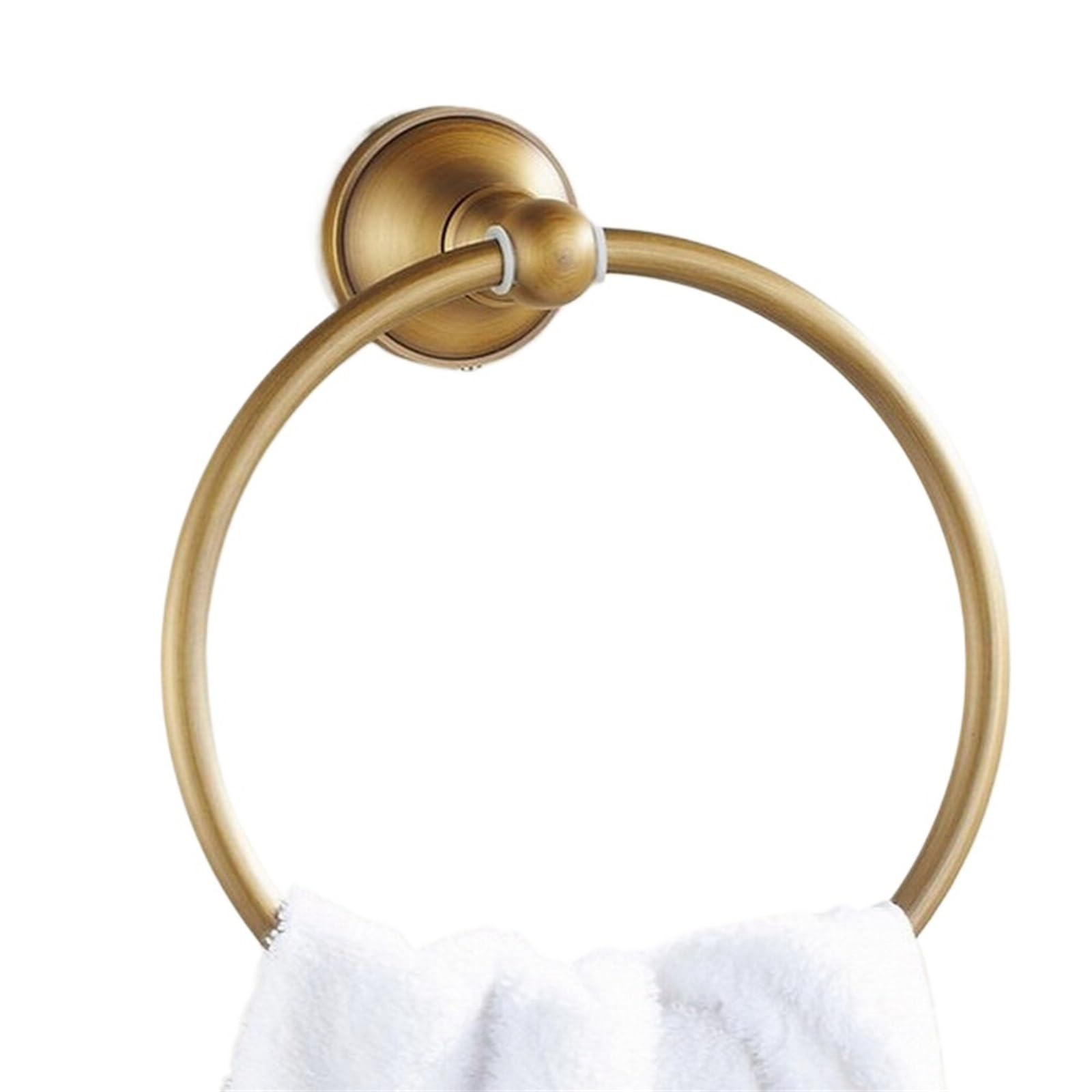 Towel Ring Vintage Antique Brass Bathroom Wall Mounted Towel Ring Holder Accessories Bath Hardware