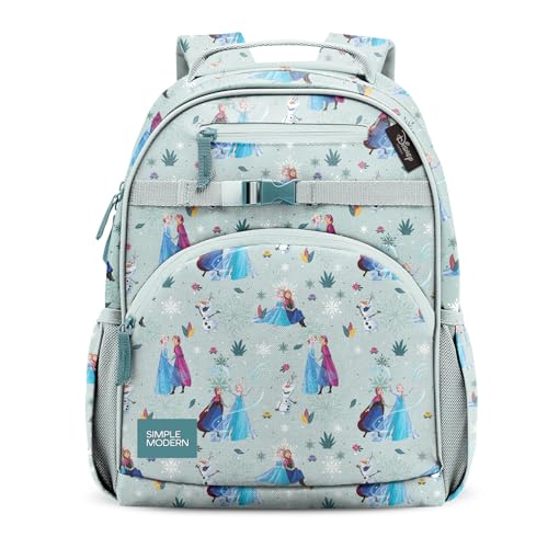 Simple Modern Mochila infantil grande da Disney para meninas e meninos | Mochila primária para adolescentes | Coleção Fletcher | Crianças - 40,6 cm de altura | Frozen Swirls