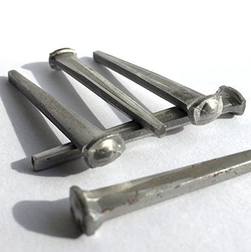 Clavos cuadrales comunes con cabeza de rosa 2", acero estándar decorativo, caja de 1 lb miniatura 1