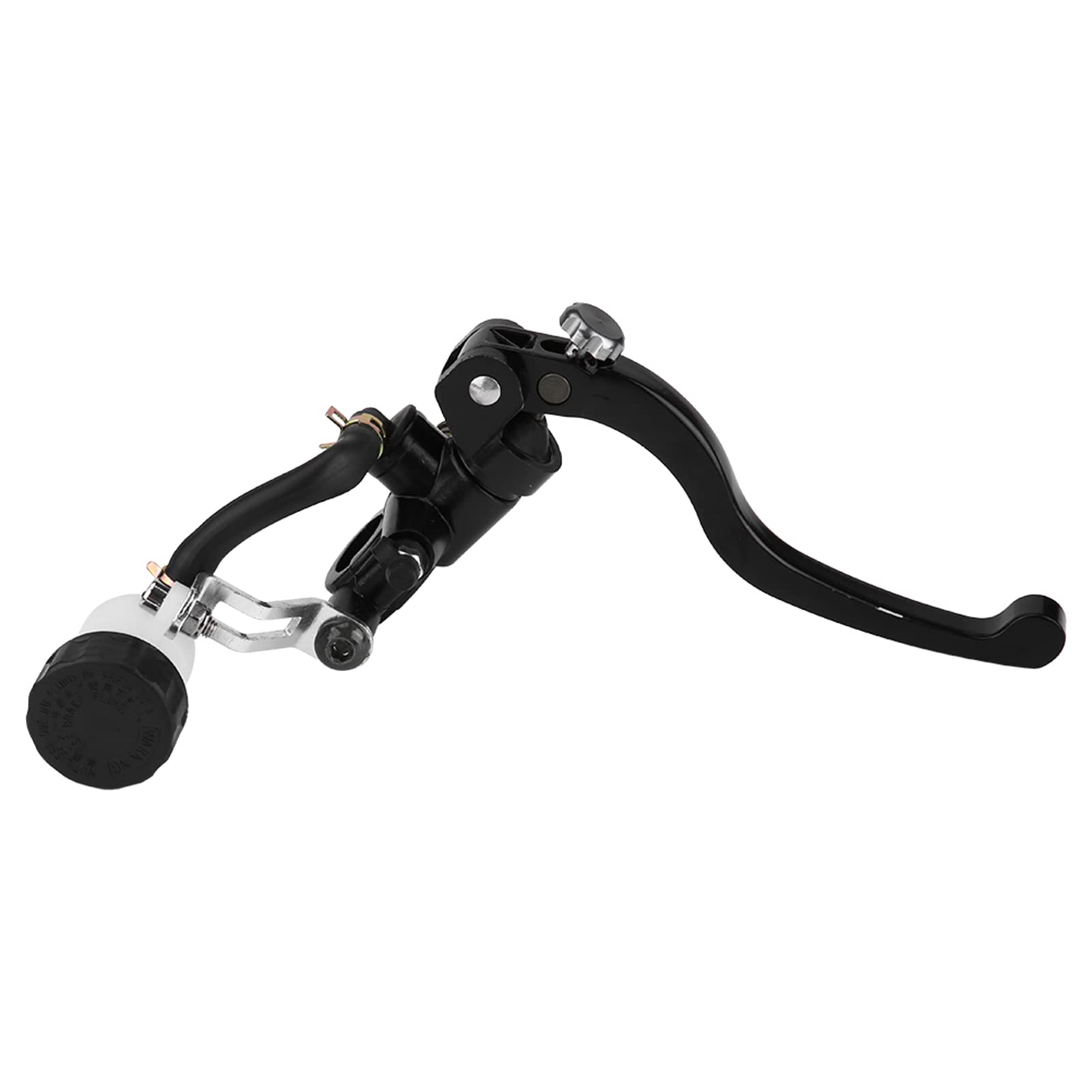 Walfront Maître-cylindre de Frein de Moto, Levier d'embrayage Hydraulique en Alliage d'aluminium, Ajustement de Guidon de 22 Mm 7 à 8 Pouces, Piston de 19 Mm, Avant Droit Gauche pour les Cyclistes