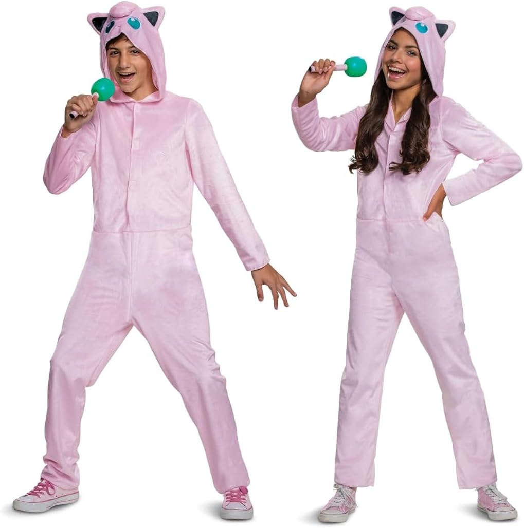 Pokemon Jigglypuff Hooded Jumpsuit Classic Kids Costume