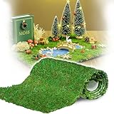 🌼🌱 𝐕𝐈𝐕𝐈𝐃 𝐆𝐑𝐄𝐄𝐍 𝐅𝐎𝐑𝐄𝐒𝐓 𝐌𝐎𝐒𝐒:Duspro adhesive moss is made from carefully handpicked, dried forest moss, ensuring soft texture and high quality. Its decorative moss features a vibrant green color derived from pigments extracted from plant leaves, creati...