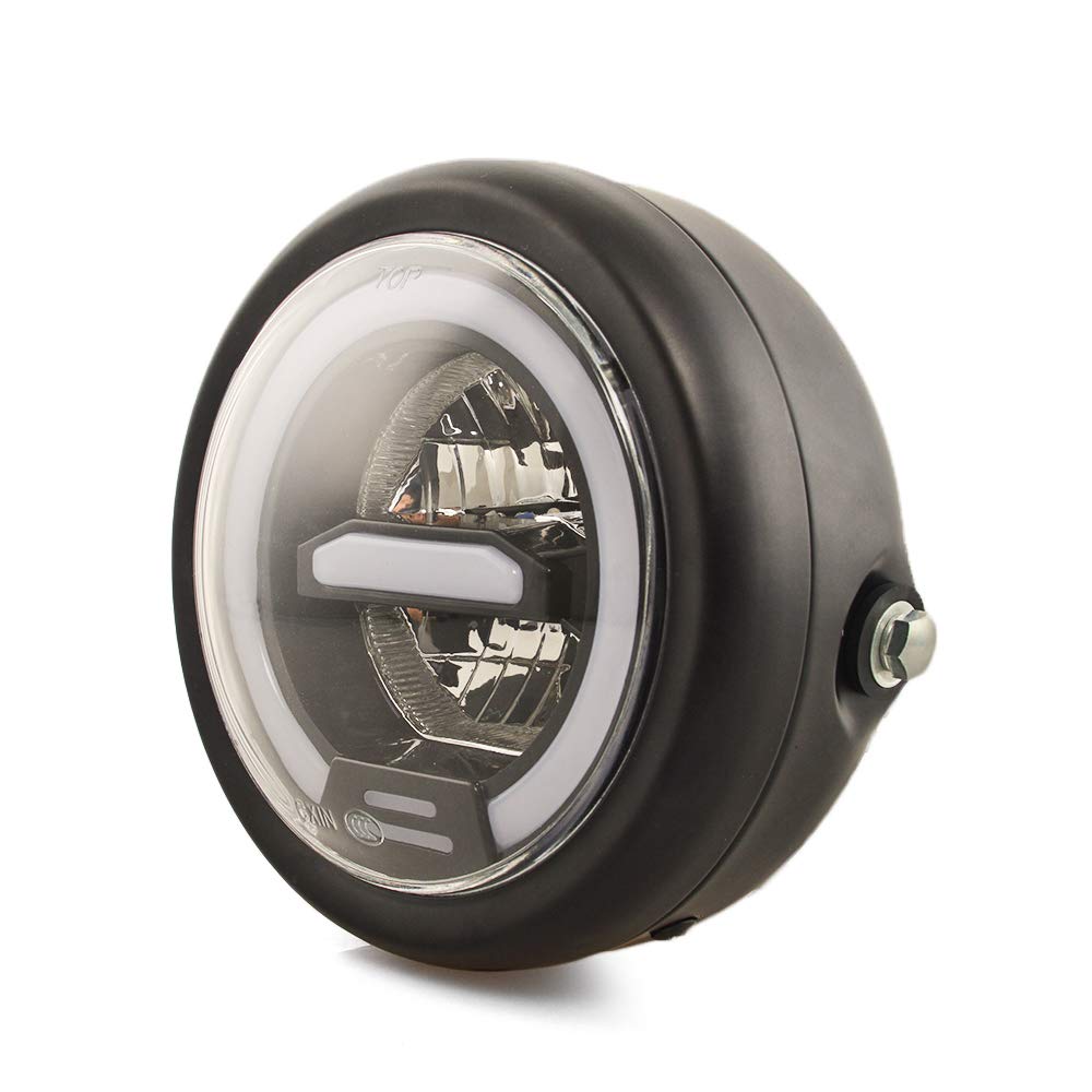 Phare LED De Moto Rétro Chromé De 6.5 Pouces Hi/Lo... - Grandado