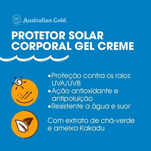AUSTRALIAN GOLD PROTETOR CORPORAL GEL CREME KIDS FPS 70 120g