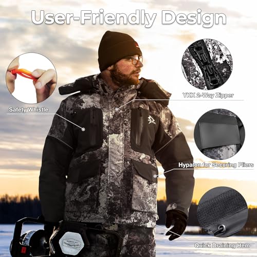 Piscifun Ice Fishing Jacket, Floating Waterproof Ice Fishing Coat, Insulated Jacket for Cold Weather Conditions4
