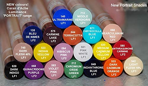 Image of CARAN DACHE LUMINANCE 6901 PORTRAIT SHADES THE MOST LIGHTFAST PERMANENT COLOUR PENCIL EVER DESIGNED. (INDANTHRONE BLUE)