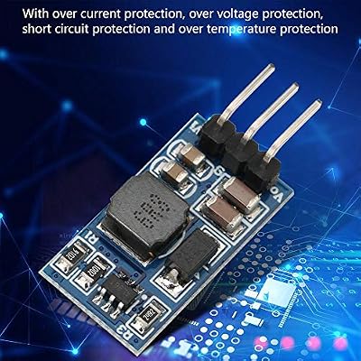 2Pcs DC-DC Boost Converter Module 2.6-5.5 to 5V/6V/9V/12V Step-up Voltage Regulator Voltage Converter for LED Motor(6V, with Pin)
